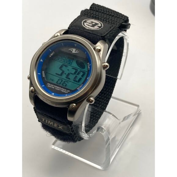 Athletic Works Men Multifunction Watch AW052 New Battery Solar Back-Up-Adjustabl - Picture 2 of 10